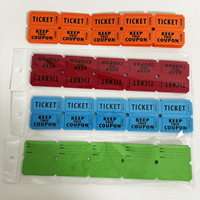 Étiquettes gaufrées pour jeu de prix à numéro de série variable en double rangée, 2000 unités, pour événement transfrontalier, avec conception personnalisée, sans marque