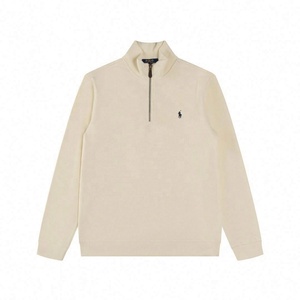 Camiseta de Lujo de Alta Calidad con Media Cremallera, Estilo Polo, para Hombre, con Bordado Paul, Tejida, Informal - Product Image 1