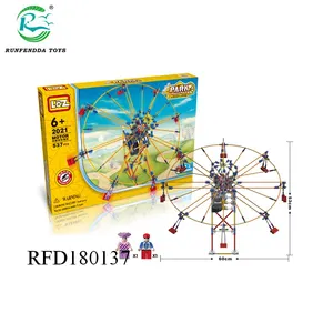 RFD ของเล่นเพื่อการศึกษา537ชิ้นสวนสนุกเกม Bing แกว่ง Knex บล็อกรุ่นสำหรับเด็ก