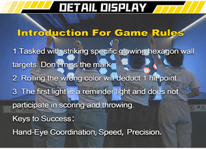Lumière murale interactive pour jeux, LED RGB IP55, avec contrôle DMX512 pour salles de jeux - Product Image 4