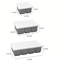Grand bac à glaçons 5*5, moule à glaçons carré en silicone réutilisable sans BPA, pour whisky, cocktails, café