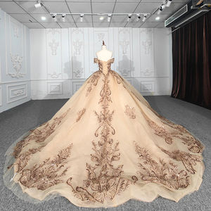 Jancember DY9882 vestidos de Quinceañera de noche formales de encaje modesto para fiesta de niñas - Product Image 4