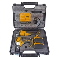 Ensemble perceuse sans fil et meuleuse d'angle CAMPEGGI 48V avec batterie au lithium, douille à 6 points de 1/2 pouce, boîte à outils pour bricolage à domicile