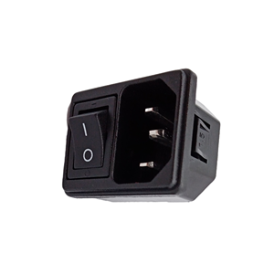 Deux-en-un 10A 250V C14 Module d'entrée prise 3 broches interrupteur à bascule DPST Module d'entrée d'alimentation électrique interrupteur à bascule pour prises de courant - Product Image 5