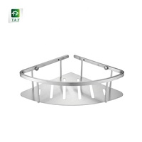 Panier d'angle triangulaire de salle de bain en acier inoxydable, étagère de rangement, panier d'angle simple