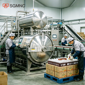 <span class=keywords><strong>Autoclave</strong></span> de Retorta SUS304 de Grado Alimenticio, Tipo Pulverización/Baño de Agua, Esterilizador para Alimentos - Product Image 4