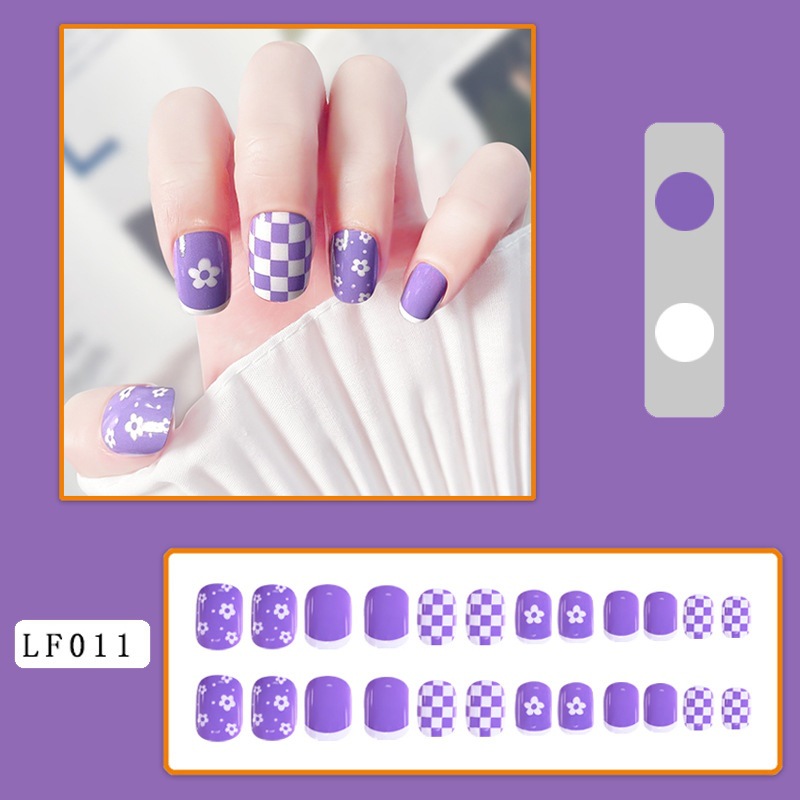 Colle à damier à petites fleurs Lf011