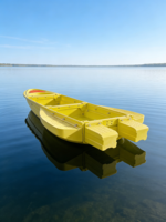 Bateau de pêche pliable en plastique renforcé à montage automatique