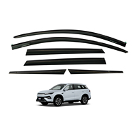 Déflecteurs de porte noirs injectés en gros, pare-soleil et accessoires de protection contre la pluie TXR pour BYD Song Pro 2025-
