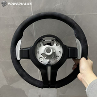 Volant en cuir noir M Sport pour BMW M5 M6 F20 F22 F23 F30 F33 F34 F80 F10 F12 F15 F25 F48 E70 E84 E90 avec palettes de commande