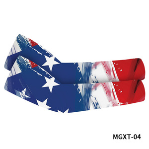 Mangas con estampado de bandera americana para deportes al aire libre, protección UV refrescante, unisex, para adultos, ciclismo, pesca, conducción - Product Image 4