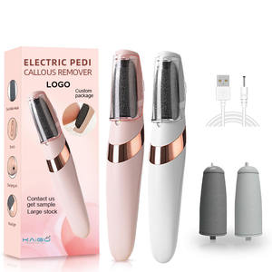 Lime à pied électrique automatique, ensemble de meuleuse, éliminateur de peau morte, de callosités sèches, outil de pédicure pour les soins des pieds avec 2 têtes de rouleau amovibles - Product Image 1