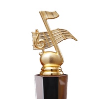 Trophée professionnel en verre de cristal personnalisé avec plaque de compétition musicale Logo gravé pour l'éducation à l'agriculture automobile