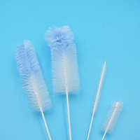 Ventes directes d'usine brosse de nettoyage en nylon en acier inoxydable multifonctionnelle ensemble de quatre pièces de spécifications complètes