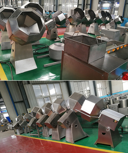 Tự động xả hàng loạt chiên chip đậu phộng hương vị hạnh nhân Snack thực phẩm gia vị trộn máy để bán - Product Image 4