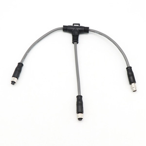 M8 1-To-2 Aviation Connector Cable 3-Core Male Female <b>Plug</b> Waterproof For Industrial Equipment <b>Replacement</b> Repair - Product Image 3
