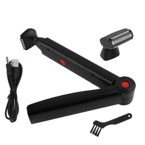 Nouveau couteau de rasage de <span class=keywords><strong>dos</strong></span> en céramique télescopique pliant à long manche <span class=keywords><strong>tondeuse</strong></span> à cheveux pour hommes avec charge pour le rasage du <span class=keywords><strong>dos</strong></span> - Product Image 1