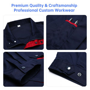 الشركة المصنعة المهنية مكافحة ساكنة طويلة وقصيرة الأكمام ملابس العمل مثبطات اللهب واللحام آمنة حك شبكة العمل - Product Image 4