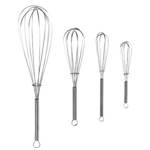 Mới dây thép không gỉ bóng trứng <span class=keywords><strong>Whisk</strong></span> beaters nhà bếp nấu ăn và công cụ NƯỚNG TRỨNG Loại kim loại - Product Image 1