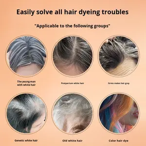 จางฮัวดง ซีรีส์ครีมย้อมผมสีดำ-สูตรบำรุงถาวร ปิดผมขาว สารสกัดสมุนไพรธรรมชาติ 100 มล. - Product Image 4