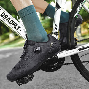 Zapatillas de Ciclismo de Montaña para Hombre, Diseño Nuevo de Fábrica, Antideslizantes, Multifuncionales, con Suela de Goma y Parte Superior de Cuero Genuino - Product Image 5
