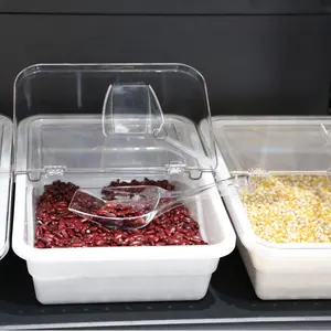 环保塑料PP和PC材料散装食品箱糖果干食品展示盒，用于零废物购物