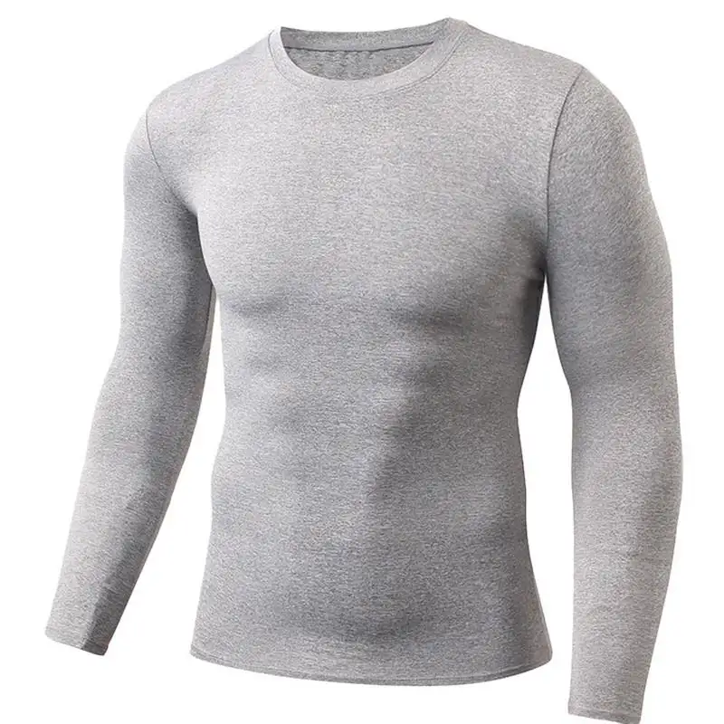 Running Turtleneck Men Gym Sportswear Fitness Tight Long Sleeve Compression TShirt Jogging Quick Dry Exercise Clothing