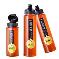 Vide 258ml 365ml en plastique Sauce Ketchup Sirop Miel Stockage Bouteilles à presser avec bouchon supérieur rabattable