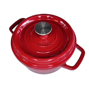 Mochoo Batterie de cuisine <span class=keywords><strong>en</strong></span> <span class=keywords><strong>fonte</strong></span> personnalisée de qualité supérieure avec revêtement émaillé antiadhésif Casseroles incluses - Product Image 2
