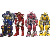 Kostum Robot LED, Material EVA kepadatan tinggi, kostum Robot LED, toko VR dapat dipakai panggung pesta pabrik Tiongkok, kostum Robot untuk Cosplay