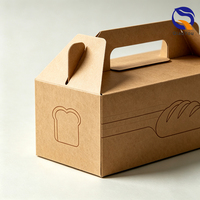 Boîtes alimentaires en papier kraft biodégradable écologiques pour la livraison de plats à emporter des restaurants et de la restauration rapide