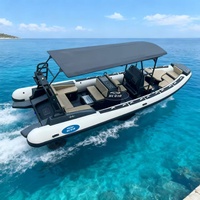 Bateau pneumatique de sport RIB SPORT 760 de luxe à coque en aluminium de 7,6 m (25 pieds) conçu sur mesure par Hedia Factory pour le plaisir