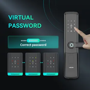 LEELEN Cerraduras Smart Home System Wifi Fingerprint Unlock Smart Deadbolt Door Lock ZigBee Security Door Lock