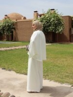 Ensemble Abaya Mexizo personnalisé, vêtements musulmans décontractés et modestes pour femmes, style Dubaï, haut texturé ample et pantalon large