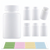 Bouteilles de pilules en plastique HDPE de qualité supérieure, réutilisables, personnalisables, de qualité alimentaire, 275 ml, pour l'emballage médical en clinique