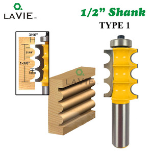 ดอกกัดงานไม้ Lavie ขนาด 1/2 นิ้ว 3 ฟัน ความยาวใช้งาน 50 มม. แบบสามฟันและแบบลูกบอล สำหรับงานแปรรูปไม้ - Product Image 3
