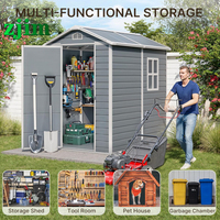 Abri de jardin pour outils Maison étanche Abri de rangement extérieur pour motocyclettes Hangar de rangement extérieur modulaire