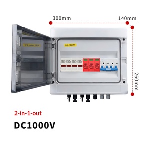 300x140x260mm PV Combiner Box Two-in-one-out DC1000V Solar Junction Box Enclosure Photovoltaic distribution box - Product Image 2