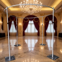 Support de toile de fond rond en aluminium réglable SPR Factory pour événements, mariages et décorations de fête - Vente en gros