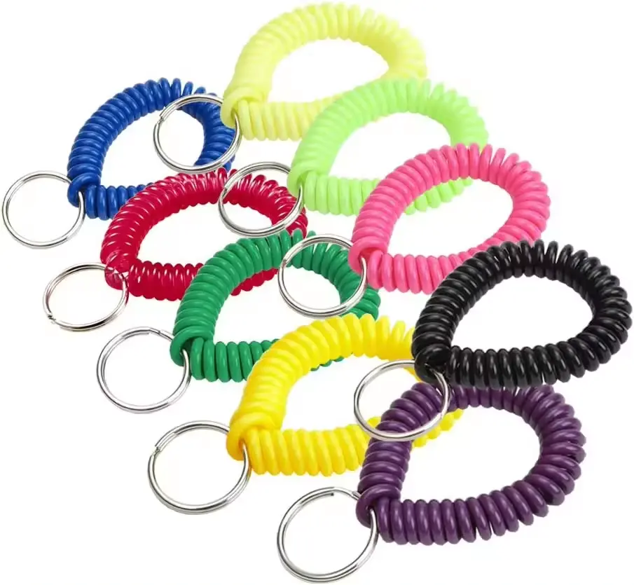 Braccialetti di plastica elastico braccialetti avvolti cavo telefonico per la promozione della fornitura