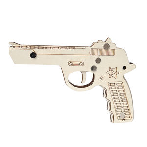 Juguete <span class=keywords><strong>de</strong></span> camión plegable <span class=keywords><strong>de</strong></span> papel, rompecabezas educativo <span class=keywords><strong>de</strong></span> <span class=keywords><strong>madera</strong></span> 3D personalizado, banda <span class=keywords><strong>de</strong></span> goma elástica, pistola <span class=keywords><strong>de</strong></span> juguete - Product Image 4