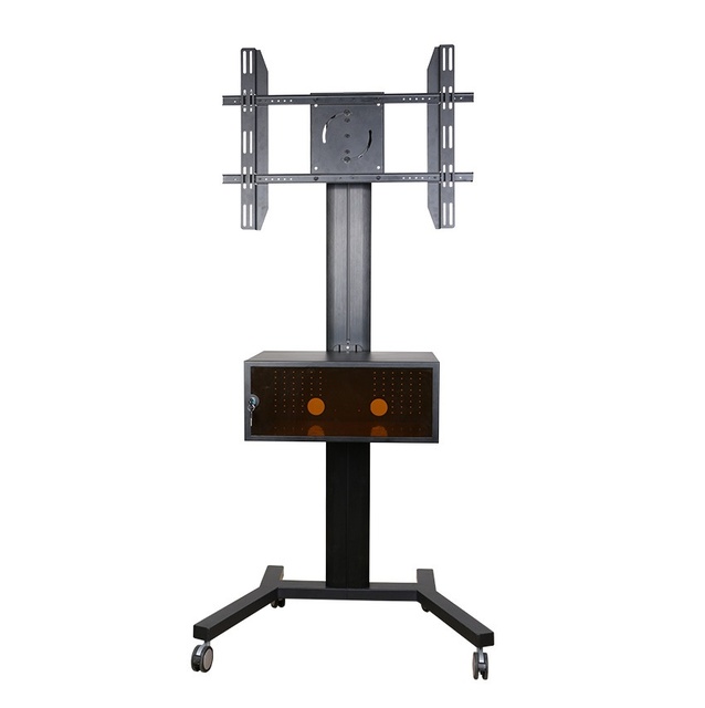 No-Drill Adjustable Height Movable TV Stand with Universal Bracket Includes Storage Box for 30/42/55/60inch LCD TVs