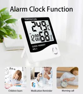 <span class=keywords><strong>Monitor</strong></span> Kelembapan dan Suhu Ruangan, Higrometer Digital, Termometer Digital untuk Penggunaan di Rumah - Product Image 3
