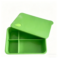 Boîtes à lunch scolaires modulaires personnalisables avec logo, compatibles micro-ondes et sans BPA, sans plastique, pour enfants, récipient alimentaire chauffable