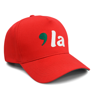 Gorra de Béisbol Estructurada con Bordado LA, Diseño de Letras en Verde, Naranja y Blanco, Gorra de Moda Urbana en Negro, Rojo y Rosa, Venta al Por Mayor - Product Image 4