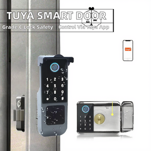 Smart Digital Door <b>Lock</b> Face Recognition Fingerprint WiFi biometric fingerprint <b>lock</b> with camera for Steel Door - Product Image 6