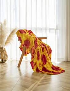 Couverture de pizza réaliste avec motif de pizza au pepperoni, cadeaux amusants, couverture fantaisie à double face pour l'<span class=keywords><strong>hiver</strong></span> - Product Image 2