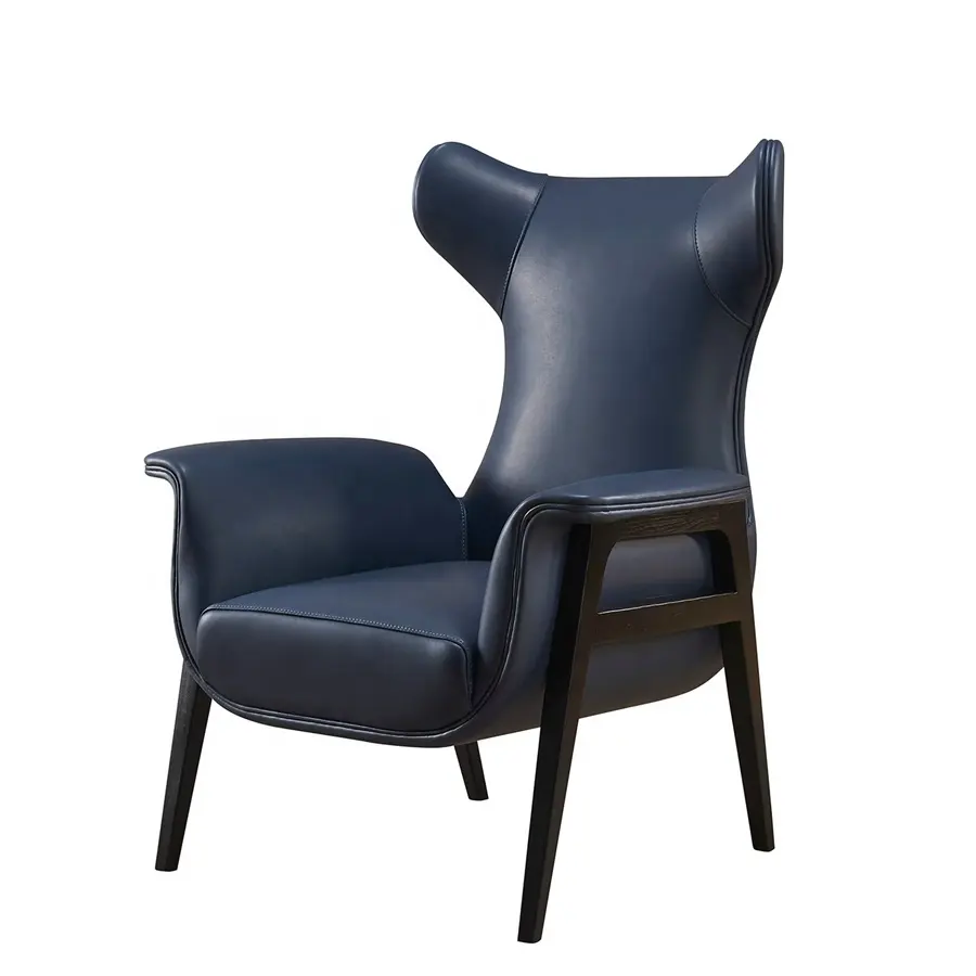 Oturma odası ve salon tan wesley kol sandalye deri modern tasarım