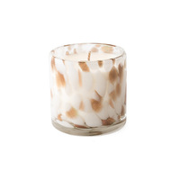 Bougie parfumée en cire de soja dans un bocal en verre à imprimé léopard, personnalisable en gros, longue durée de combustion, pour les bars, la décoration intérieure et les fêtes