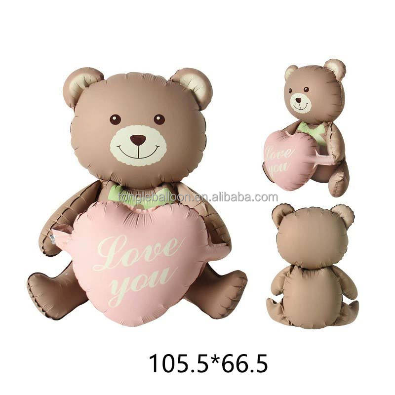 หมีแดงกับหัวใจสีชมพู